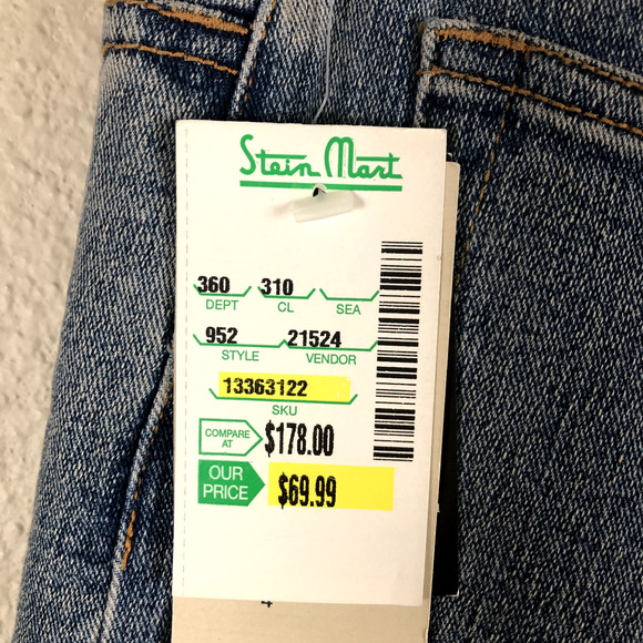 Lana Erica Jeans Blue Floral Embroidered Embellished Straight Leg Womens 4 - Picture 12 of 16